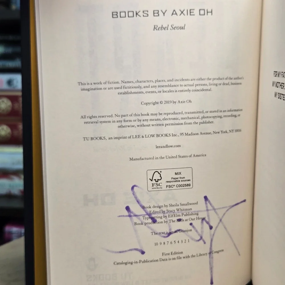 Rogue Heart by Axie Oh *Rare Signed 1st Edition/1st Print*